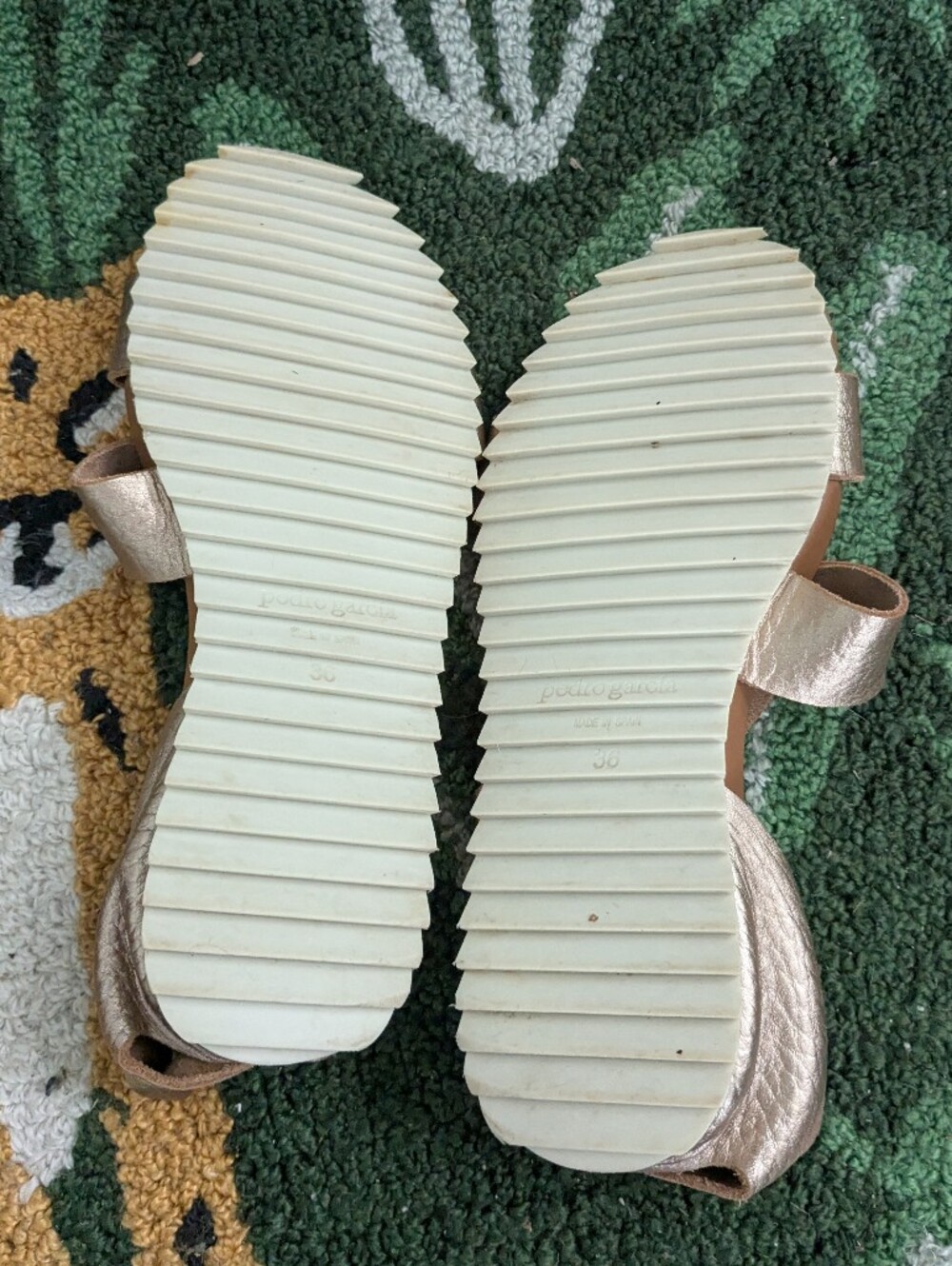 Pedro Garcia Jedda Metallic Asymmetrical Sandal Size 36 - Picture 4 of 13